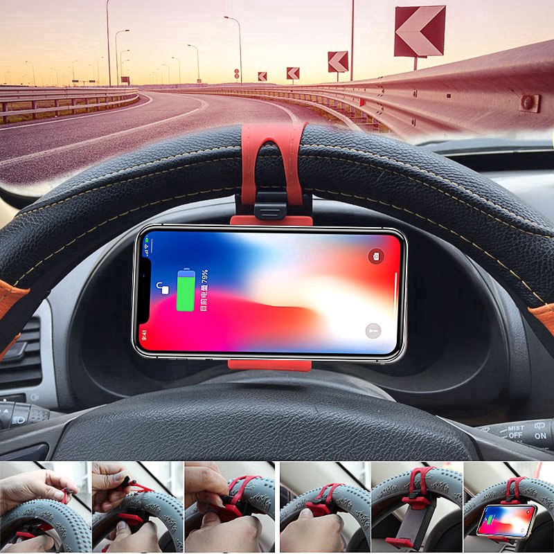 Giá đỡ điện thoại gắn vô lăng xe hơi CJ011 | BigBuy360 - bigbuy360.vn