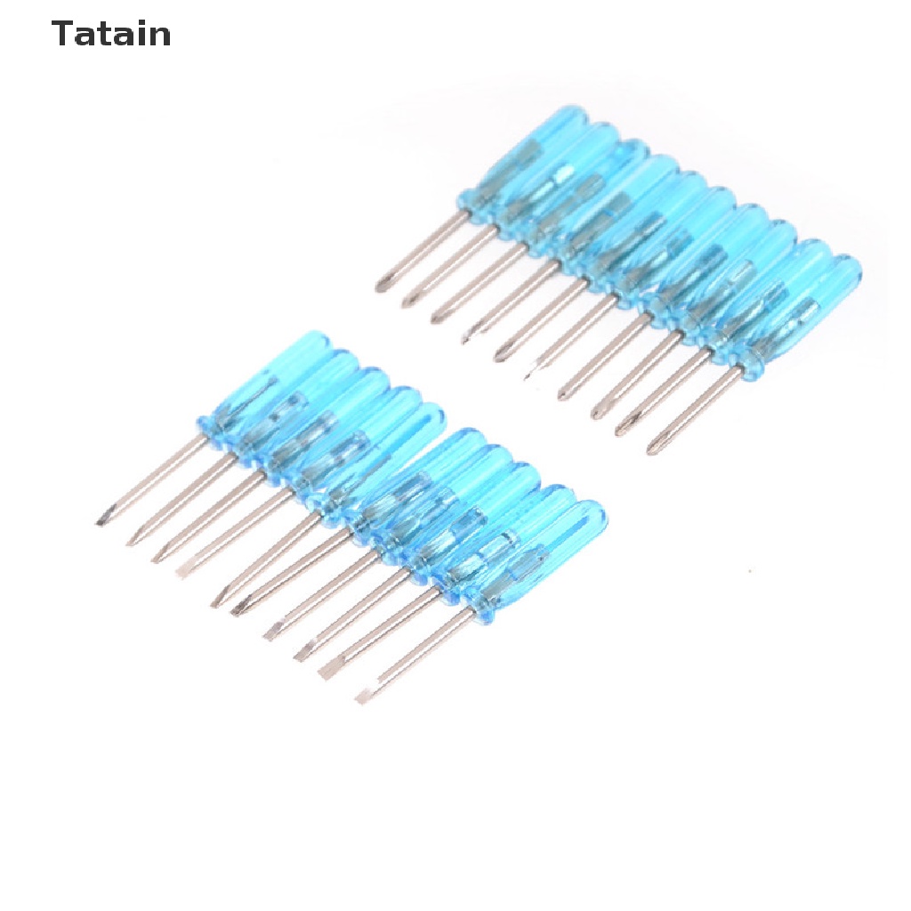 Set 10 tua vít mini tay cầm nhựa tiện lợi