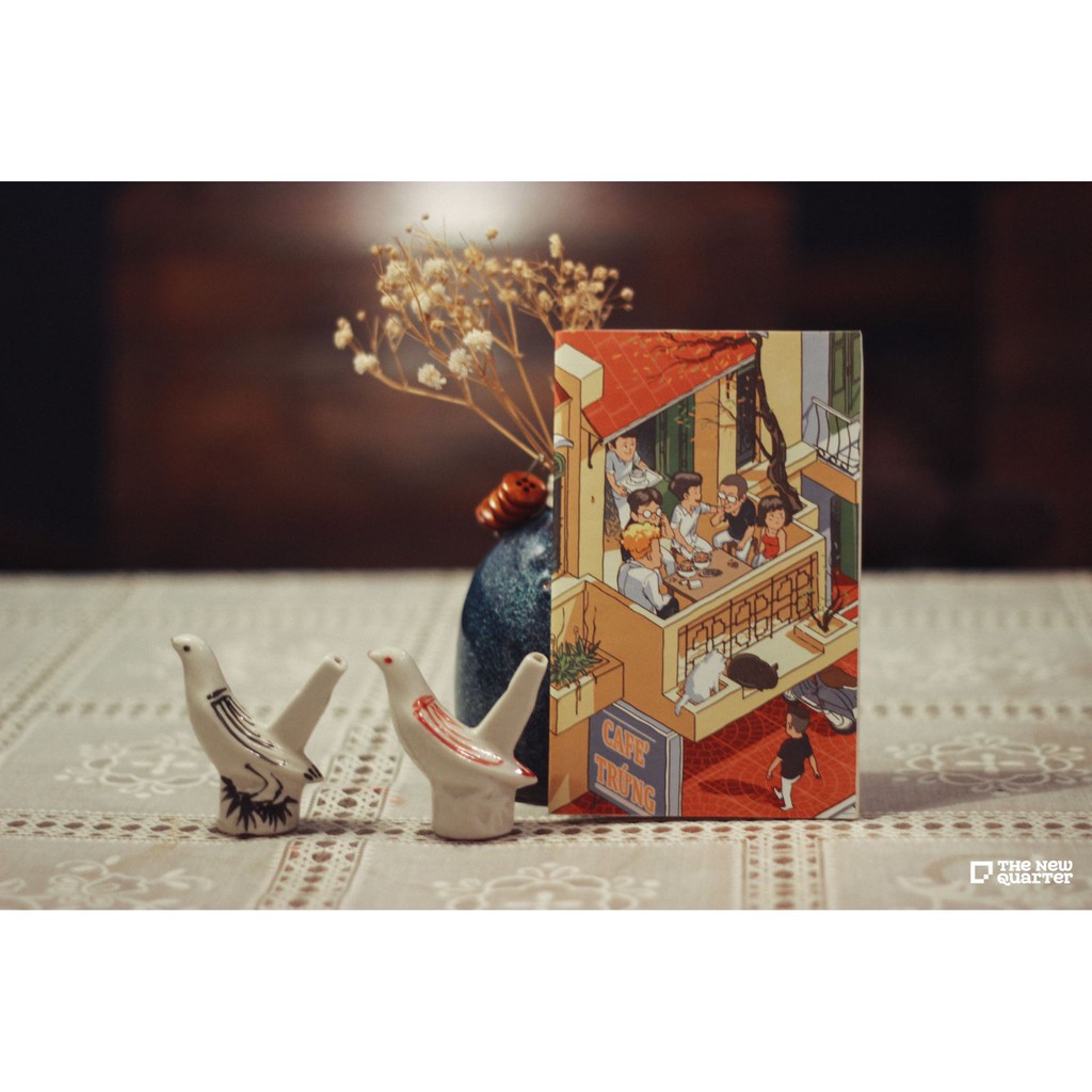 Thiệp postcard Bình Dị Hà Nội - Cà phê trứng