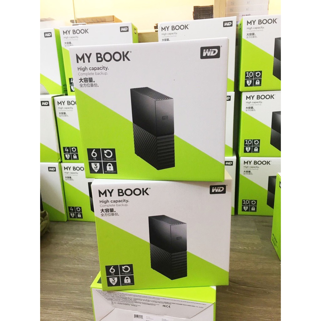 [Mã ELHAMSG giảm 7% tối đa 300k] Ổ cứng di động W.D Mybook 6TB 8TB 10TB Có nguồn rời - Chính hãng bảo hành 3 năm