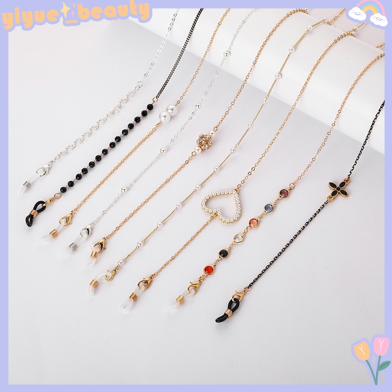 Dây Đeo Mắt Kính Màu Sắc Mạ Vàng Chống Trượt Tiện Dụng