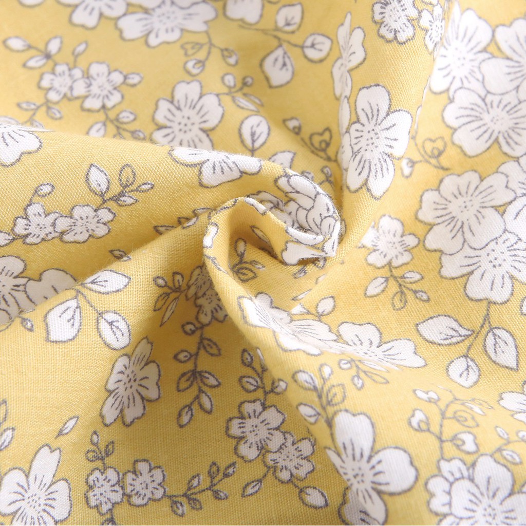 Áo Liền Quần Sanlutoz Họa Tiết Hoa Vàng Thời Trang Mùa Hè Dành Cho Bé