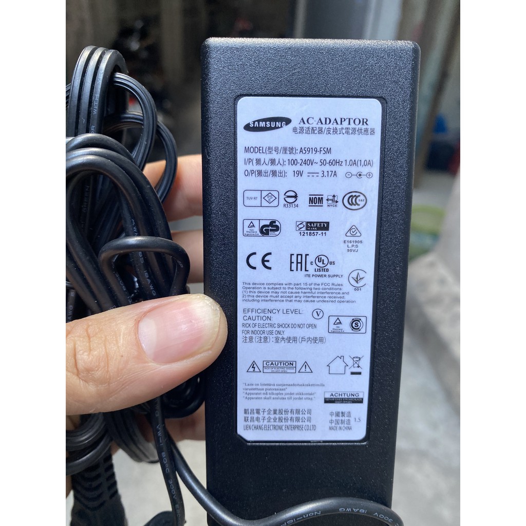 Nguồn tivi samsung 19V-3.17A chính hãng samsung