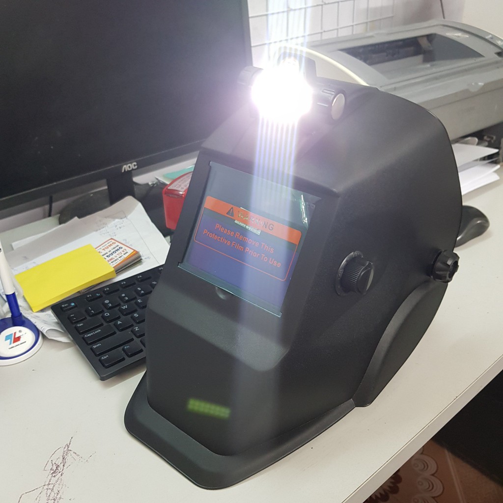 Mặt nạ hàn điện tử ADF-9844 có đèn led siêu sáng