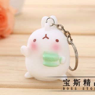 Móc khóa dễ thương họa tiết cầm cốc(giao ngẫu nhiên)