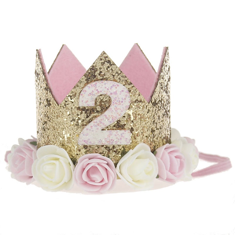 Băng Đô Hình Vương Miện Dễ Thương Cho Bé Gái