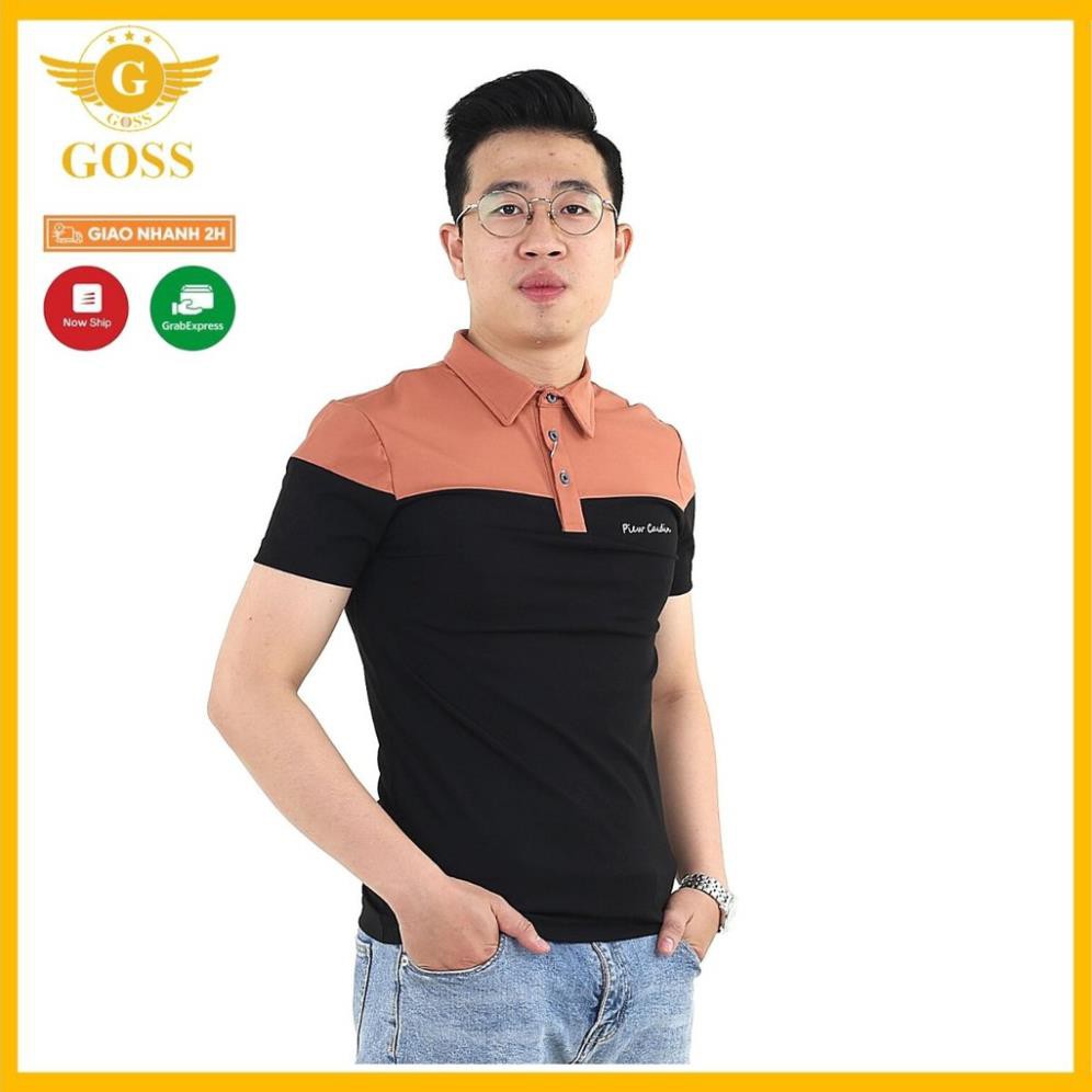 ⭐️HÀNG HIỆU⭐️Áo thun nam có cổ 2 màu - Áo phông polo nam cổ bẻ ngắn tay vải 100%cotton cao cấp chất mát GOSS . ༷