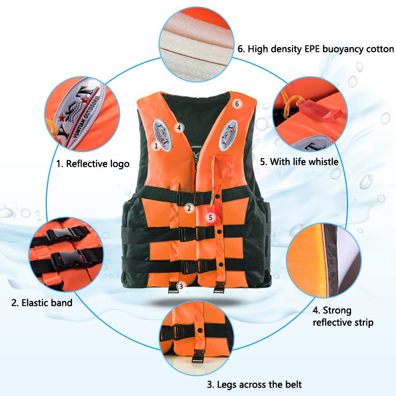 Áo Phao Cứu Sinh Dành Cho Người Lớn Và Trẻ Em Size S-XXXL