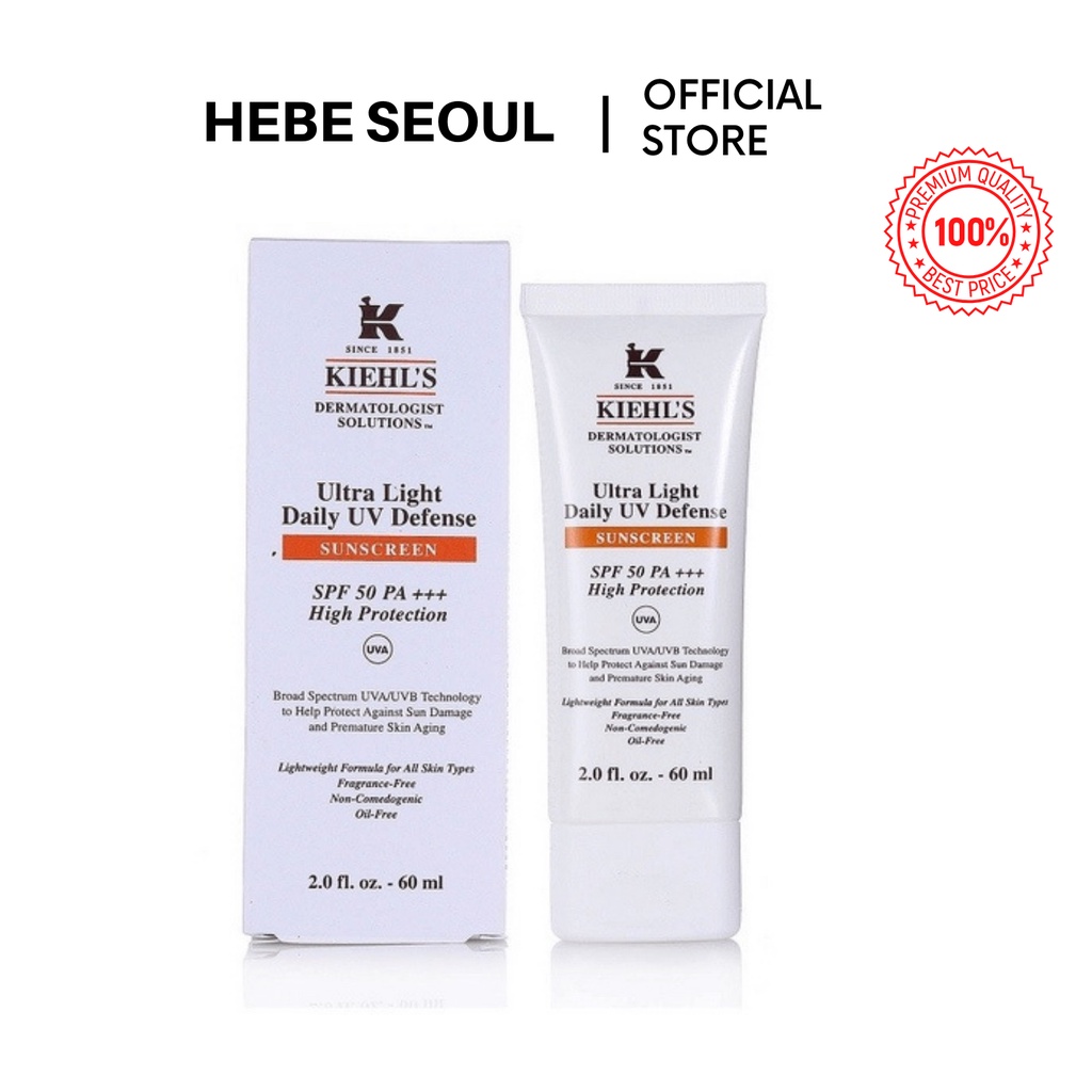 Kem Chống Nắng Kiehl’s Ultra Light Daily UV Defense SPF 50 PA++++ 60ml