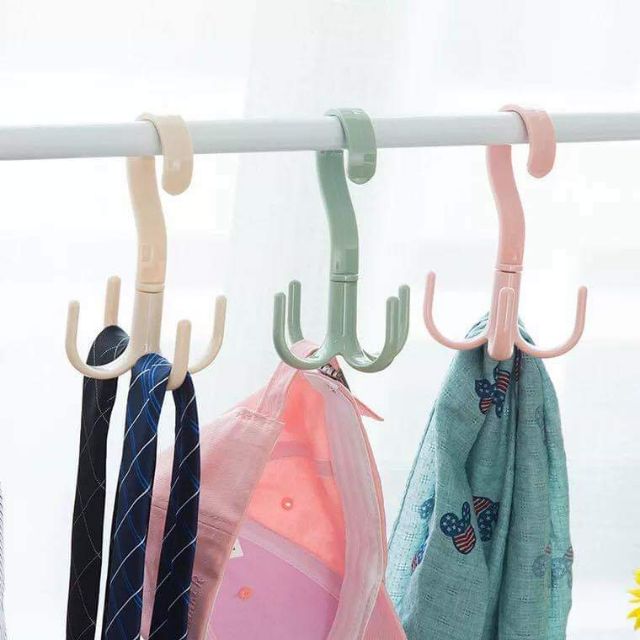 Móc treo đồ 4 cạnh đa năng