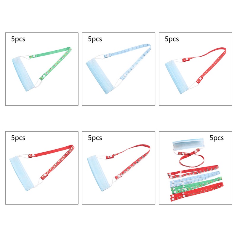 Bộ 5 Dây Cột Giá Đỡ Mặt Dây Ruy Băng Mở Rộng Tiện Dụng
