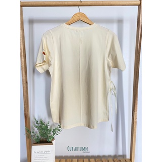 Áo thun cột nơ eo - Peony top