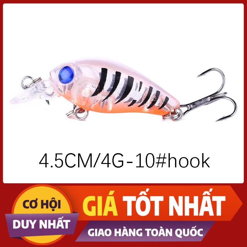 Mồi câu cá chukky nhân tạo 3d sống động 4.5cm 4g - Đồ câu uy tín số 1