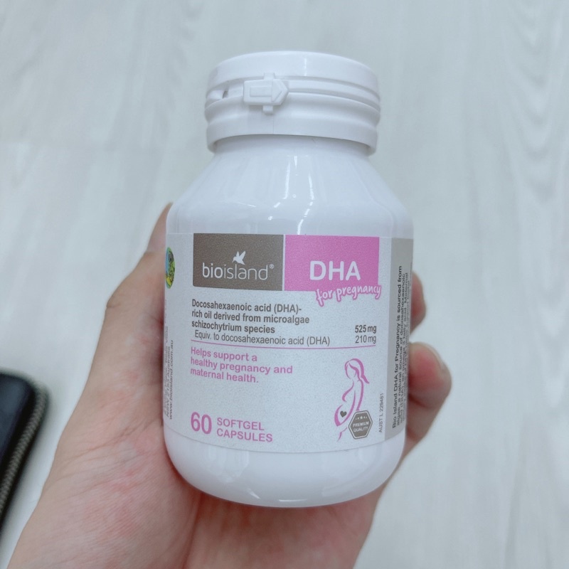 DHA bầu Bioisland, Úc (60 viên) bổ sung DHA cho phụ nữ sắp mang thai, mẹ bầu và mẹ sau sinh