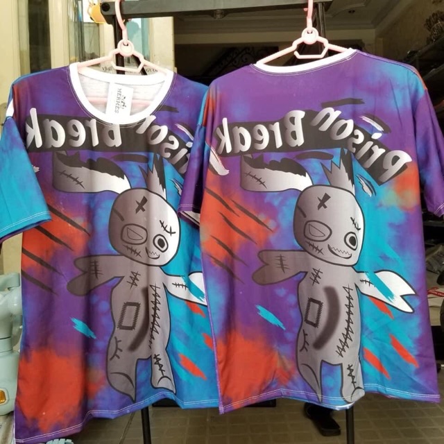 (Clip + Ảnh thật) Áo unisex loang màu in hình thỏ cực ngầu