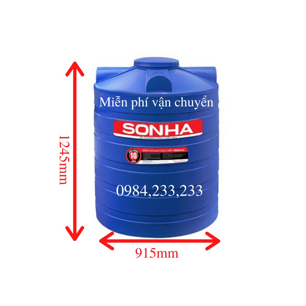 Bồn nhựa sơn hà đứng 700 lít bảo hành 10 năm