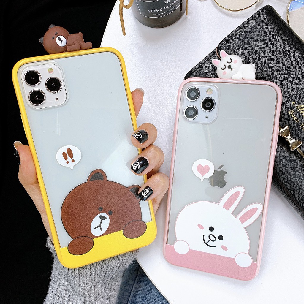 [ SAMSUNG ] Ốp Lưng Viền Silicon Gấu Thỏ -