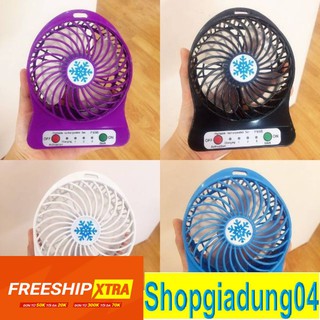 QUẠT MINI 3 TỐC ĐỘ SẠC CỔNG USB Giao Màu Ngẫu Nhiên