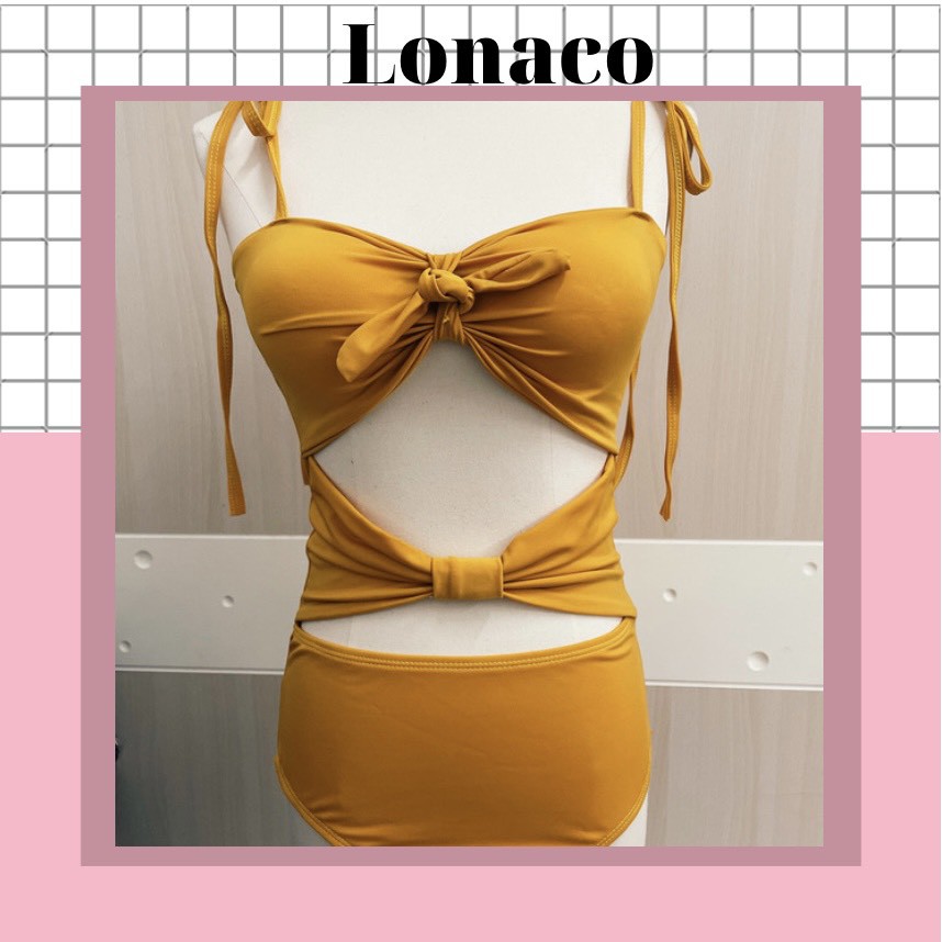BIKINI ĐỒ BƠI ĐỒ TẮM HAI DÂY NƠ NGỰC THIẾT KẾ CAO CẤP LONACO LXN03