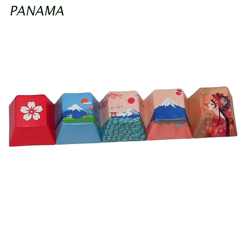 Bộ 5 phím rời PBT thay thế cho bàn phím cơ họa tiết hoa anh đào R4