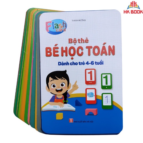 Sách - Bộ Thẻ (Flashcard) Bé Học Toán - Cho Bé Từ 4 Đến 6 Tuổi (1 cuốn)