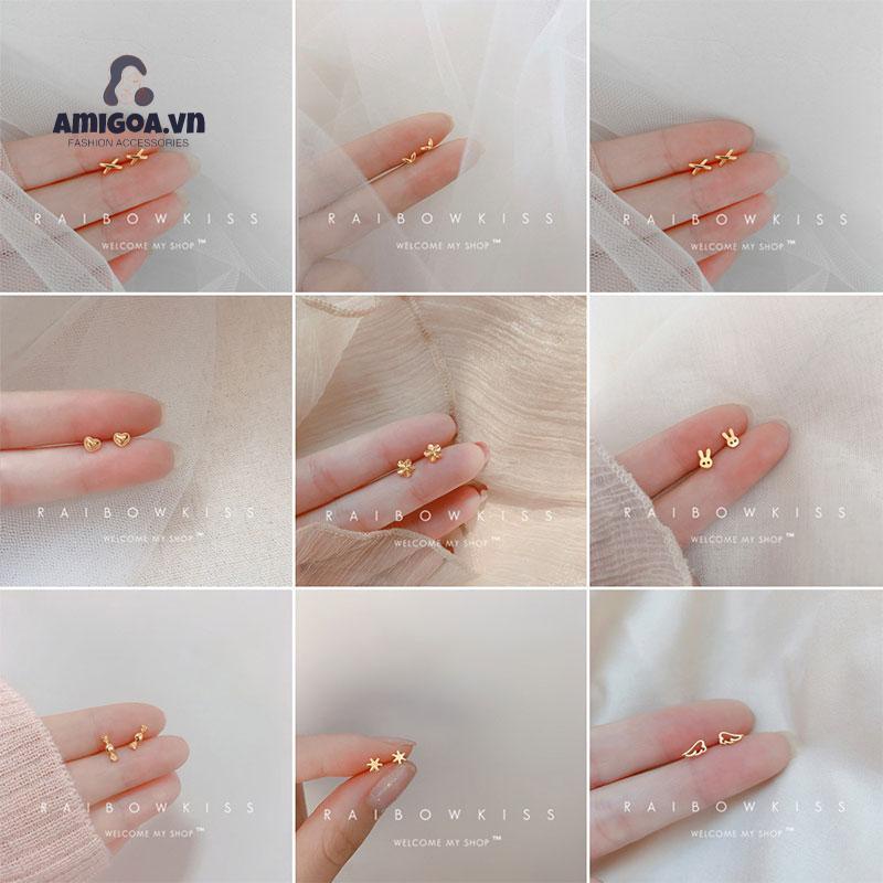 ✨✨Bông Tai Hình Cánh Bướm/Hoa/Bướm Đơn Giản Dễ Thương