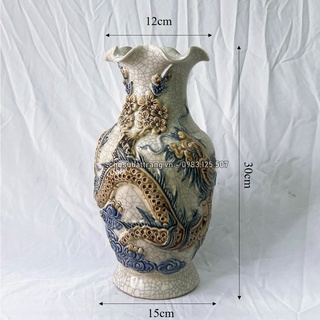 Lọ lộc bình thờ rạn nổi lưỡng long - siêu đẹp siêu rẻ