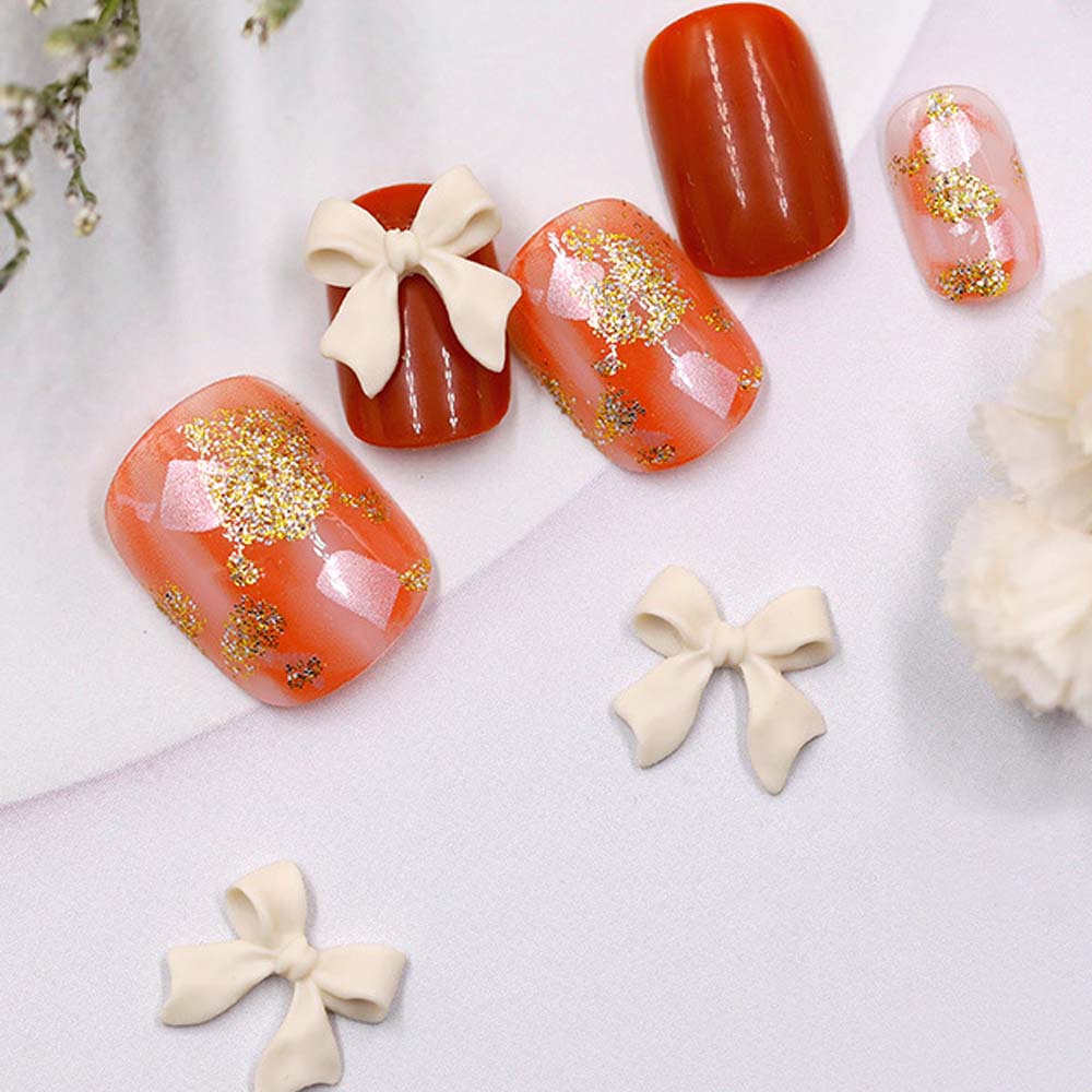 [Hàng mới về] Bộ 10 nơ 3D trong suốt nhiều màu sắc trang trí móng tay nghệ thuật đẹp mắt DIY