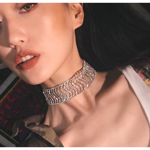 Vòng cổ Choker đá nhân tạo