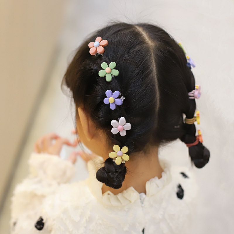 Dây buộc tóc cho bé gái chun buộc tóc không đau tóc bé, set  10 dây cột tóc nhiều hình dễ thương chun nhỏ
