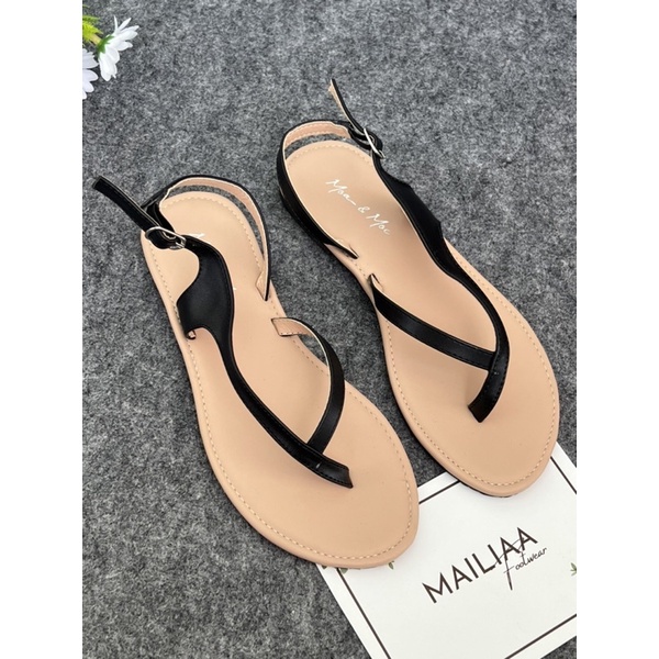 Sandal nữ xỏ ngón MAILIAA đế xẹp quai mảnh đi biển, đi chơi, đi học