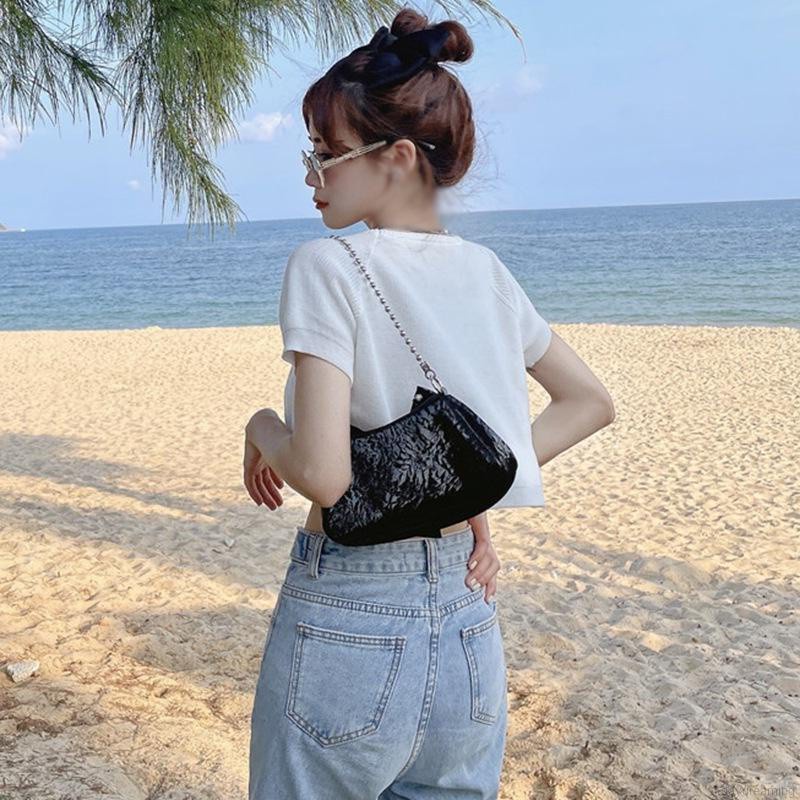 Áo Thun Tay Ngắn Màu Trơn Thời Trang Mùa Hè Dành Cho Nữ