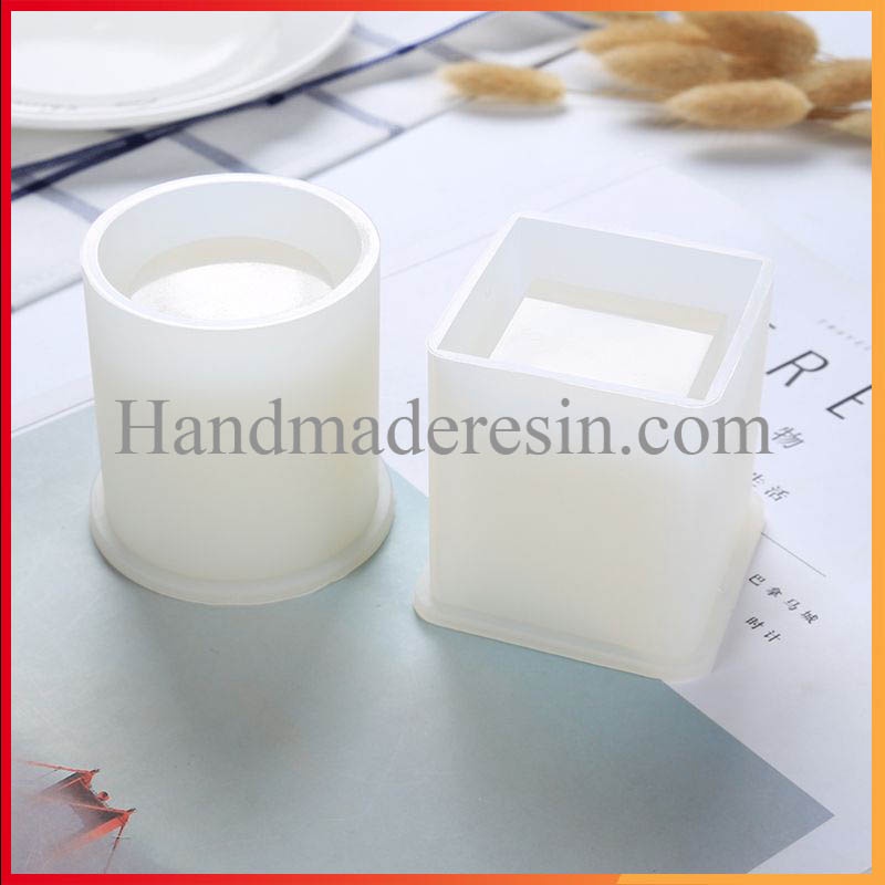 Khuôn silicon làm ống để bút hình tròn, vuông