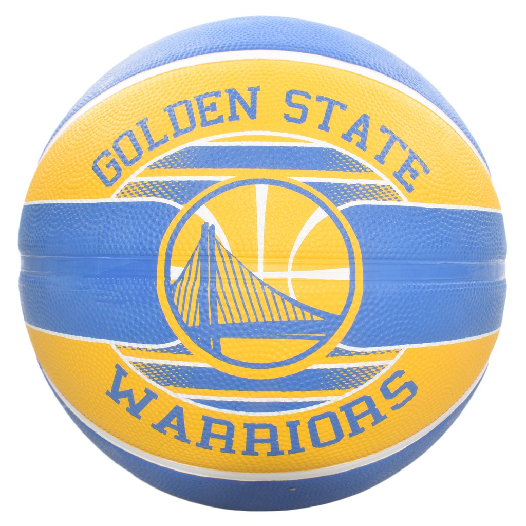 Bóng rổ Spalding NBA Team Golden State Warriors (2017) Outdoor Size 7 + Tặng bộ kim bơm bóng và lưới đựng bóng