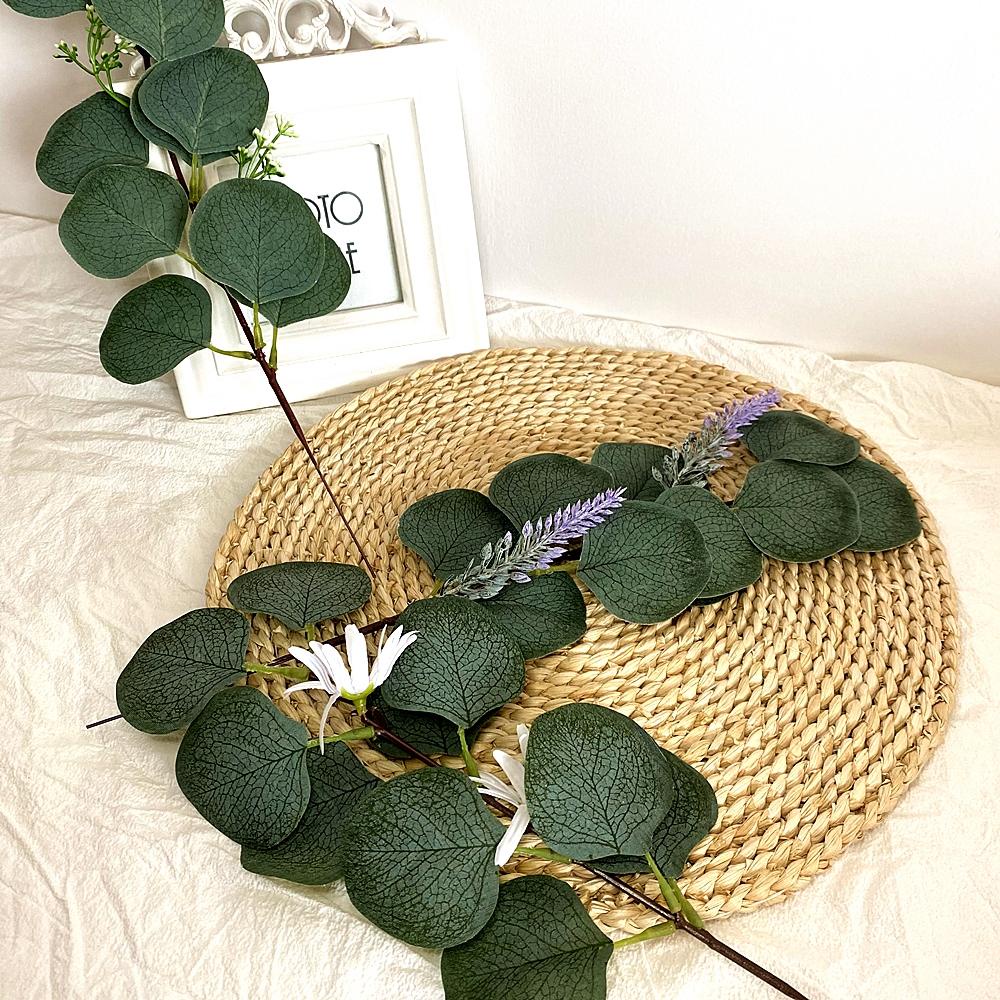 Nhánh Cây Bạch Đàn Nhân Tạo Handmade Giống Thật Trang Trí Nhà Cửa
