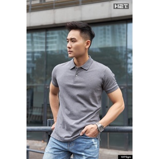 Áo Polo Nam Có Cổ H2T Form Ôm Cơ Thể Tôn Dáng, Thiết Kế Tay Bo Vừa Vặn, Chất Liệu Thông Thoáng 1075