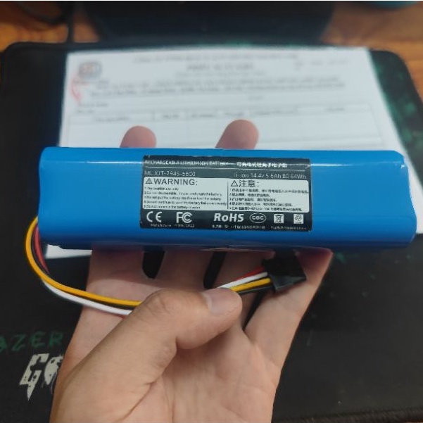 Pin Thay Thế Robot Hút Bụi Xiaomi Mijia 1C/ Pin Robot Mijia STYTJ01ZHM/ Pin Robot P1904 4S1P MM - Hàng Chính Hãng