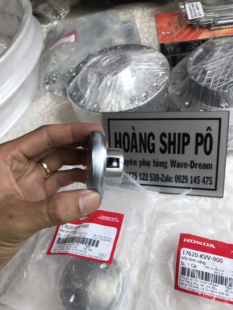 Nắp thùng xăng wave alpha zin chính hãng