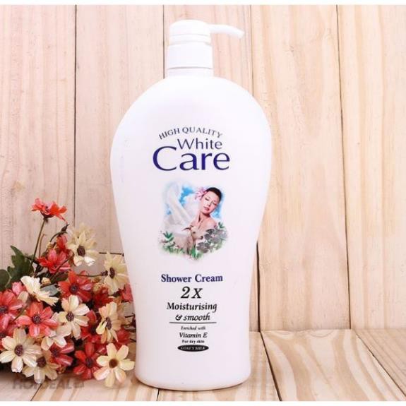 [ COMBO 2 CHAI ]Sữa tắm dê White Care trắng mịn 1200ml - Sữa tắm Thái Lan chính hãng.