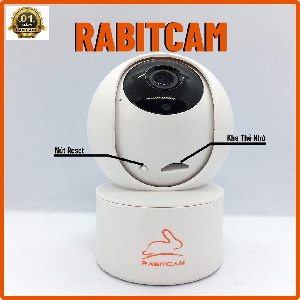 Camera quan sát 360 Rabitcam TN20 nhỏ gọn, hình ảnh Full HD sắc nét, đàm thoại 2 chiều tốt, kèm thẻ nhớ 32GB | BigBuy360 - bigbuy360.vn