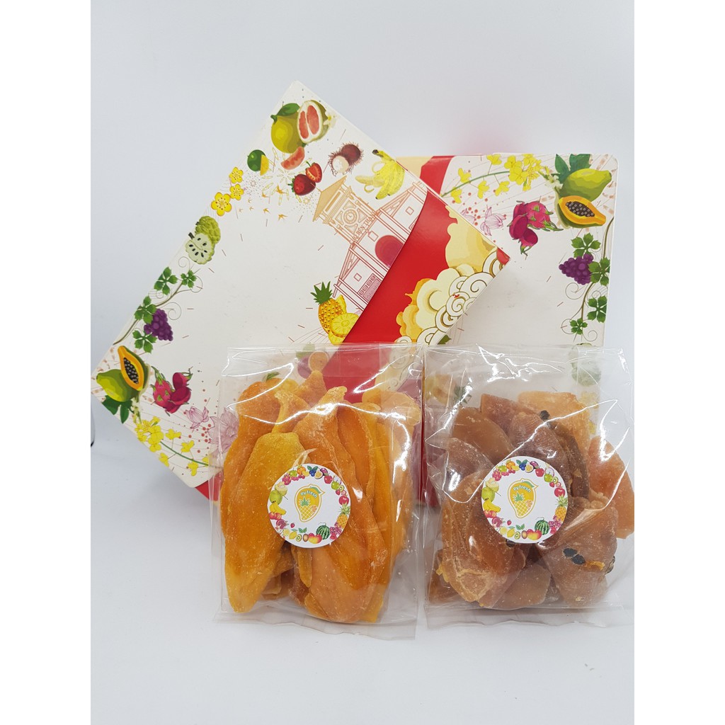 Thập cẩm sấy dẻo Py Fresh 300g/ Trái cây sấy dẻo/ Mứt tết Py Fresh/ Hộp mứt tết Py Fresh/ Quà tết ngon | BigBuy360 - bigbuy360.vn