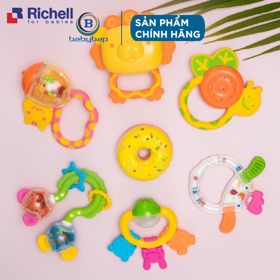 Gặm Nướu Xúc Xắc Richell (Mèo Và Chuột) Phù Hợp Cho Bé Trên 5 Tháng