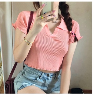 ÁO CROPTOP CỔ BẺ (KÈM VIDEO HÌNH THẬT)