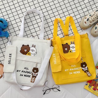 🐻Túi đeo chéo gấu thỏ Cony,túi đeo vai