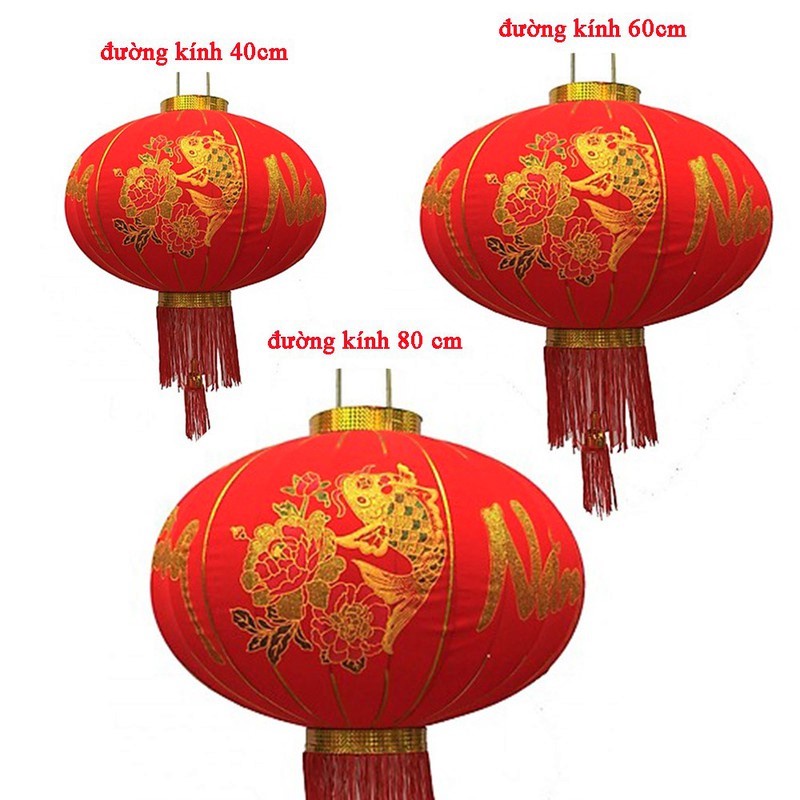 Đèn Lồng Treo Tết Lễ Hội Vạn Sự Như Ý, Chúc Mừng Năm Mới Đủ Size