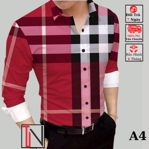 ÁO SƠ MI NAM SỌC PHONG CÁCH TÂN THỜI ĐẠI , CHẤT VẢI MỀM MẠI, THOÁNG MÁT Chely_fashion