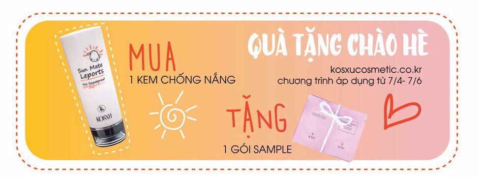 [lì xì khi đánh giá][ tặng mặt na]Kem chống nắng kosxu bản mới thêm 20ml kèm quà