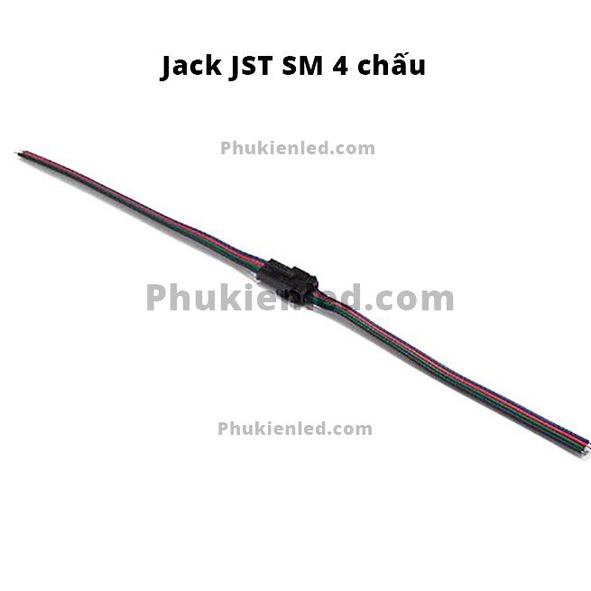 Dây nối JST SM 4 chấu chuyên dụng cho dây đèn LED RGB 5050 3825 - độ chế xe máy ô tô | BigBuy360 - bigbuy360.vn