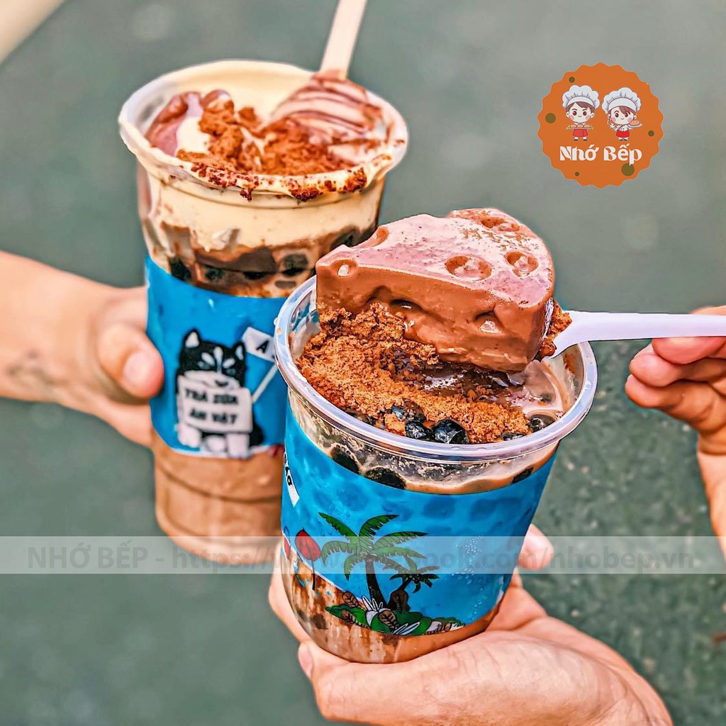 Set Milo Dầm, Ca Cao Dầm ( Set Lớn) Tặng Kèm Công Thức Và Pudding - NHỚ BẾP
