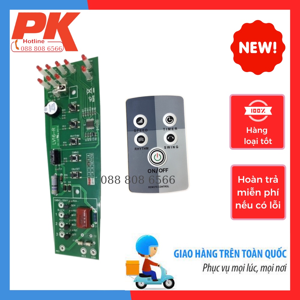 Điều khiển quạt cây Mitsubishi - Remote quạt treo tường Mitsubishi - Mạch điều khiển quạt mitsubishi LOẠI TỐT